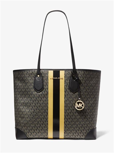 michael kors stripe tote|Michael Kors Tote bag outlet.